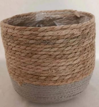 Seagrass Basket with Grey Bottom