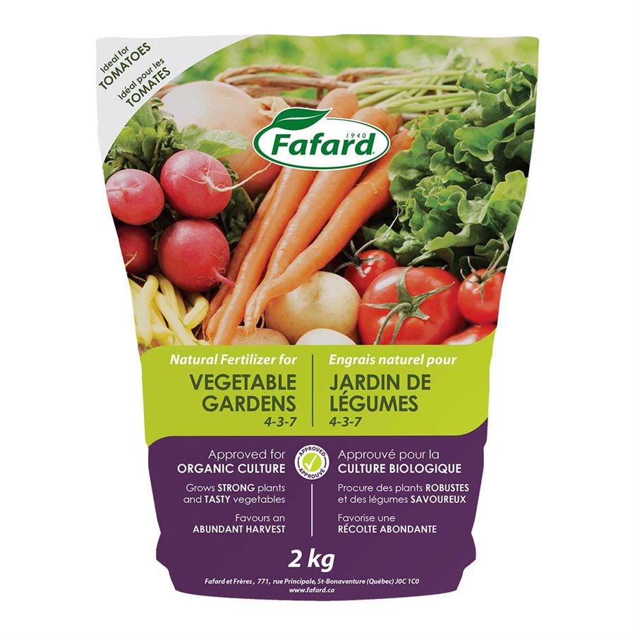 4-3-7 Natural Fertilizer For Vegetable Gardens 2kg