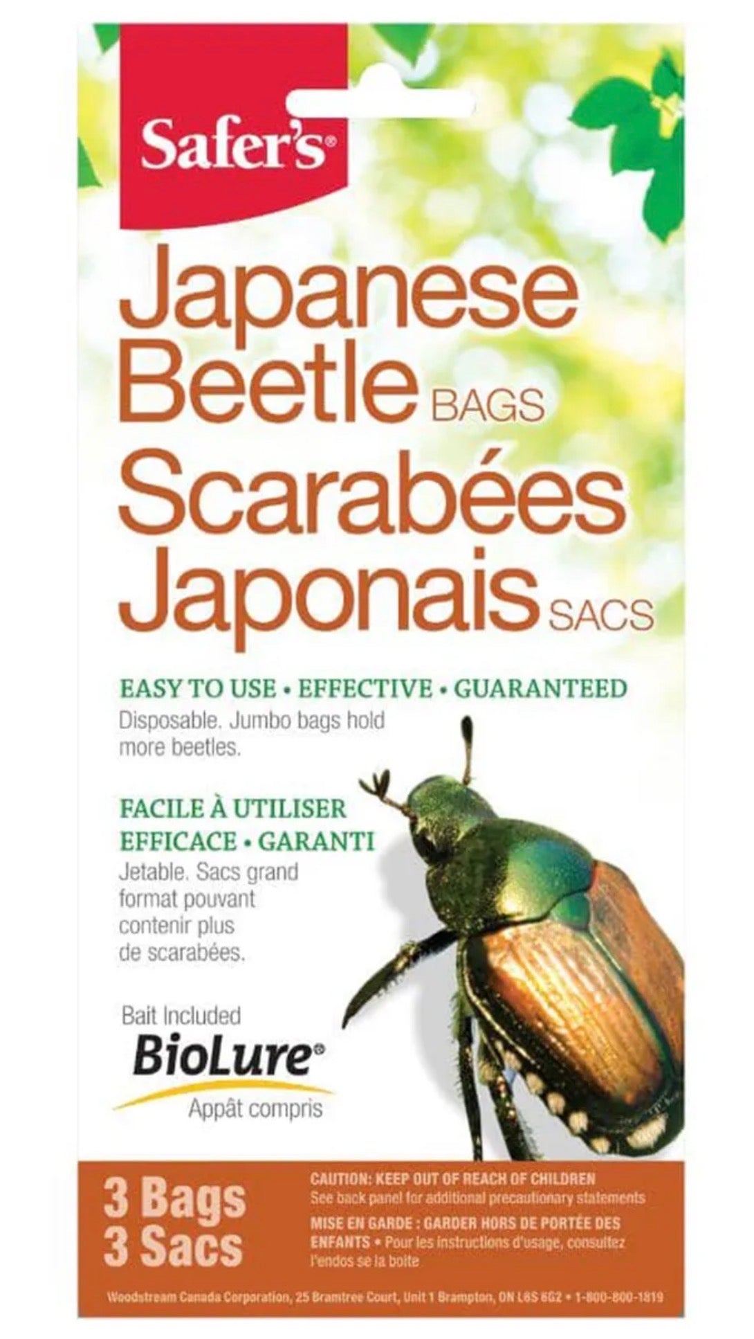 3PK Safer’s Japanese Beetle Trap Replacement