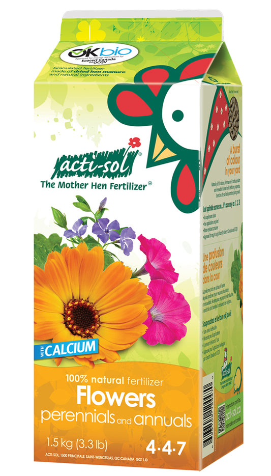 Acti-Sol Perennials & Annual Flowers Fertilizer 1.5Kg 4-4-7
