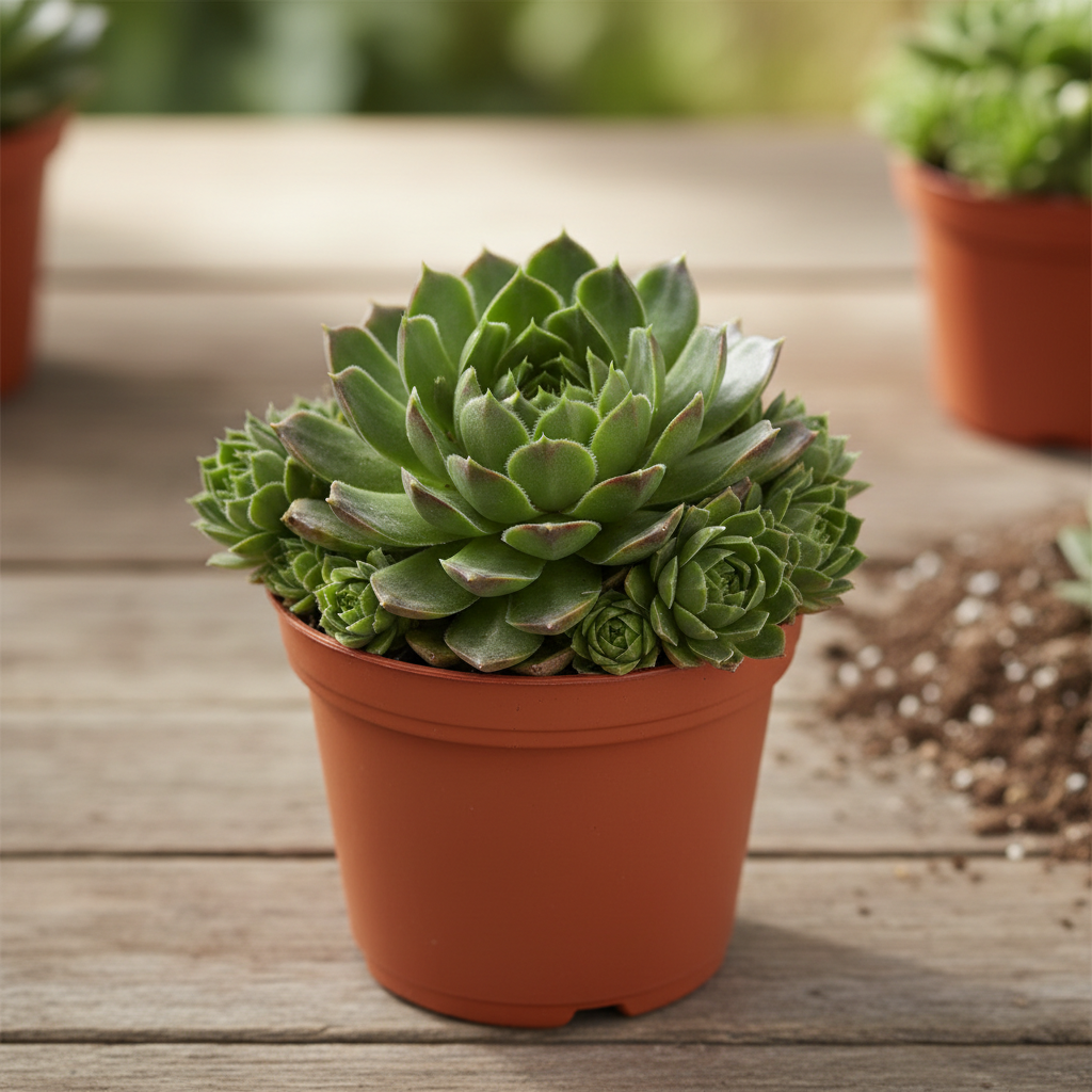 Hens and Chicks, Super Semp 'Emerald'