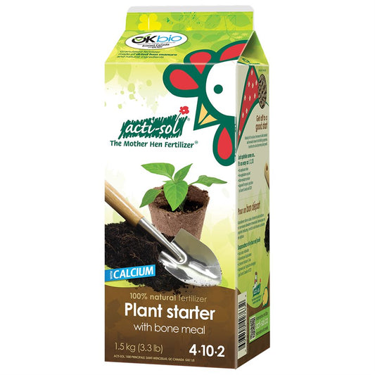 4-10-2 Acti-Sol Plant Starter Hen Manure Fertilizer With Bone Meal 1.5kg